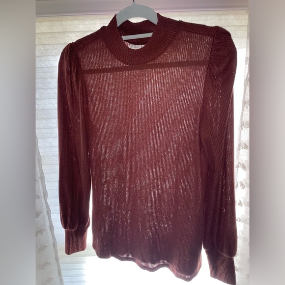 Maurice’s 24/7 Knit Top Rust - Picture 1 of 2